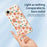 For iPhone 17e / 16e Case Chrysanthemum Pattern Printing Straight Edge TPU Phone Back Cover - Beige - 3