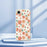 For iPhone 17e / 16e Case Chrysanthemum Pattern Printing Straight Edge TPU Phone Back Cover - Beige - 7