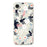 For iPhone 17e / 16e Case Flowers and Leaves Pattern Printing Straight Edge TPU Phone Back Cover - Beige - 1