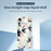 For iPhone 17e / 16e Case Flowers and Leaves Pattern Printing Straight Edge TPU Phone Back Cover - Beige - 2