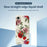 For iPhone 17e / 16e Case Red and Pink Flowers Pattern Printing Straight Edge TPU Phone Back Cover - Beige - 2