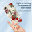 For iPhone 17e / 16e Case Red and Pink Flowers Pattern Printing Straight Edge TPU Phone Back Cover - Beige - 3