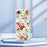 For iPhone 17e / 16e Case Colorful Flowers Pattern Printing Straight Edge TPU Phone Back Cover - Beige - 7