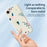For iPhone 17e / 16e Case Blue Love Pink Flower Pattern Printing Straight Edge TPU Phone Back Cover - Beige - 3