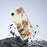 For iPhone 17e / 16e Case Red Flowers Pattern Printing Straight Edge TPU Phone Back Cover - Beige - 6