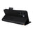 For Samsung Galaxy S25 FE Case with Wrist Strap Litchi Texture PU Leather Wallet Phone Cover - Black - 4