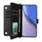 For Realme P3 Ultra 5G Case with Shoulder / Wrist Strap Leather Phone Cover Stand Wallet - Black - 2