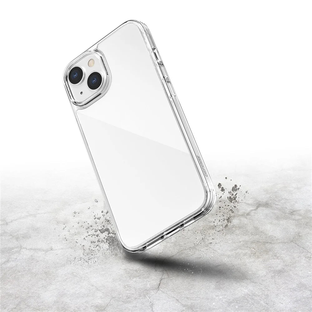 DEFENSE Clearvue Series for iPhone 14 Plus Transparent TPU Phone Cover Airbag Corners Protection Ultra Thin Anti-drop Phone Case - 4