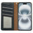 For iPhone 17 Case Wallet RFID Blocking Leather Phone Cover Strong Magnetic Closure - Black - 3