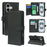 For iPhone 17 Case with 9 Card Slots PU Leather Stand Phone Cover - Black - 1