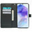 For Samsung Galaxy S25 FE Case with 9 Card Slots PU Leather Stand Phone Cover - Black - 2