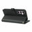 For Samsung Galaxy S25 FE Case with 9 Card Slots PU Leather Stand Phone Cover - Black - 4
