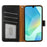 For Samsung Galaxy S25 FE Case RFID Blocking Wallet Litchi Texture Leather Phone Cover Magnetic Clasp - Black - 2