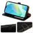 For Samsung Galaxy S25 FE Case RFID Blocking Wallet Litchi Texture Leather Phone Cover Magnetic Clasp - Black - 4