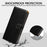 For Samsung Galaxy S25 FE Case RFID Blocking Wallet Litchi Texture Leather Phone Cover Magnetic Clasp - Black - 5