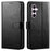 For Samsung Galaxy S25 FE Case Stand Card Holder Wallet Leather Phone Cover - Black - 1