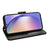 For Samsung Galaxy S25 FE Case Stand Card Holder Wallet Leather Phone Cover - Black - 3