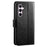 For Samsung Galaxy S25 FE Case Stand Card Holder Wallet Leather Phone Cover - Black - 6