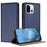 For OnePlus 13T 5G Case L-Shaped Grid Pattern Leather Stand Phone Cover with Card Slots - Blue - 1