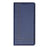 For Nothing CMF Phone 2 Pro Case L-Shaped Grid Pattern Leather Stand Phone Cover with Card Slots - Blue - 2