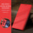 For iPhone 18 Pro / 17 Pro Phone Cases Punk Style Imprinted Wallet Stand Leather Cover - Red - 6