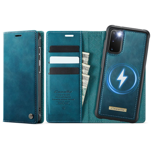 CASEME For Samsung Galaxy S20 4G / Galaxy S20 5G Case  C49 Magnetic Case RFID Blocking Detachable Wallet Leather Phone Cover - Green - 1