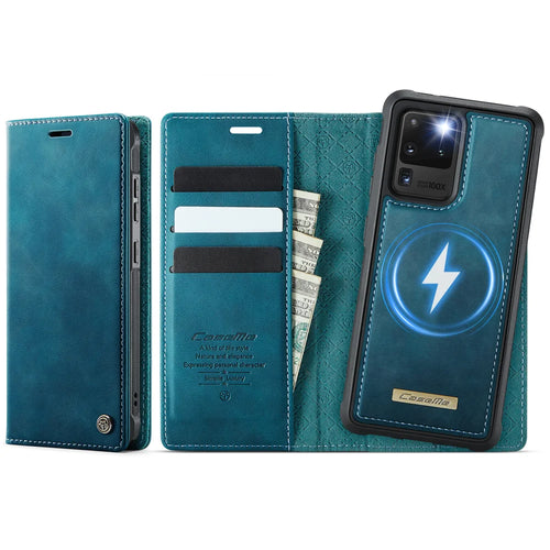 CASEME For Samsung Galaxy S20 Ultra Case  C49 Magnetic Case RFID Blocking Detachable Wallet Leather Phone Cover - Green - 1