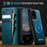 CASEME For Samsung Galaxy S20 Ultra Case  C49 Magnetic Case RFID Blocking Detachable Wallet Leather Phone Cover - Green - 4