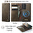 CASEME For Samsung Galaxy A53 5G Magnetic Case  C49 RFID Blocking Detachable Wallet Leather Phone Cover - Coffee - 2