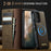 CASEME For Samsung Galaxy A53 5G Magnetic Case  C49 RFID Blocking Detachable Wallet Leather Phone Cover - Coffee - 4