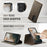 CASEME For Samsung Galaxy A53 5G Magnetic Case  C49 RFID Blocking Detachable Wallet Leather Phone Cover - Coffee - 5
