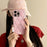 For iPhone 16 Pro Max Case Down Jacket Leopard Print Acrylic Phone Back Cover - Pink - 1