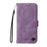 For Samsung Galaxy S25 FE Leather Wallet Cases Skin Touch Phone Cover Stand with Strap - Purple - 5