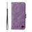 For Samsung Galaxy S25 FE Leather Wallet Cases Skin Touch Phone Cover Stand with Strap - Purple - 6