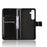 For Samsung Galaxy S25 FE PU Leather Case with Strap Crazy Horse Texture Phone Wallet Cover - Black - 4