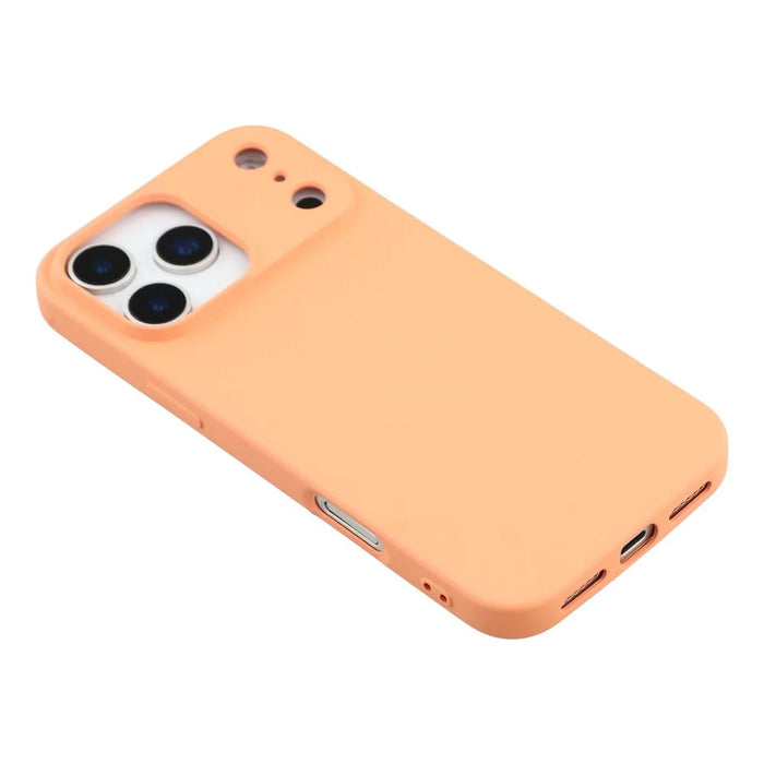 X-LEVEL For iPhone 17 Pro Case Soft TPU Anti Scratch Fiber Lining Phone Cover - Orange - 4
