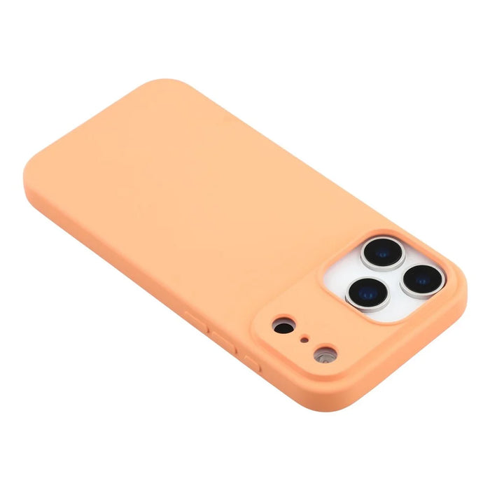 X-LEVEL For iPhone 17 Pro Case Soft TPU Anti Scratch Fiber Lining Phone Cover - Orange - 5