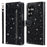 For Samsung Galaxy Z Fold7 5G PU + PC Stand Case Glitter Phone Leather Cover Zipper Pocket with Strap - Black - 1
