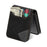 For Samsung Galaxy Z Flip7 5G Case Card Holder Color Splicing PU Leather + PC Phone Cover - Black - 2