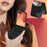 For Samsung Galaxy Z Flip7 5G Case Card Holder Color Splicing PU Leather + PC Phone Cover - Black - 6