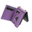 N.BEKUS For Samsung Galaxy Z Flip7 5G Case Zipper Card Holder PU + PC Phone Cover with Shoulder Strap - Purple - 6