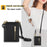 For Samsung Galaxy Z Flip7 5G Case Zipper Wallet PU + TPU + PC Phone Cover with Shoulder Strap - Black - 6