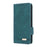 For iPhone 17 Case Leather Wallet Flip Phone Cover with Hardware Decor - Blue - 6