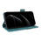 For iPhone 18 Pro Max / 17 Pro Max Case Leather Wallet Flip Phone Cover with Hardware Decor - Blue - 3