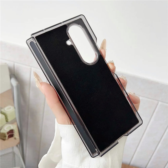 For Samsung Galaxy Z Fold7 5G Phone Magnetic Case Leather + PC Protective Cover - Black - 4