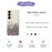 For Samsung Galaxy A56 5G Case Grey Flowers Pattern Printing Straight Edge TPU Phone Back Cover - Beige - 2