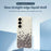 For Samsung Galaxy A56 5G Case Grey Flowers Pattern Printing Straight Edge TPU Phone Back Cover - Beige - 3