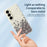 For Samsung Galaxy A56 5G Case Grey Flowers Pattern Printing Straight Edge TPU Phone Back Cover - Beige - 4
