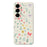 For Samsung Galaxy A56 5G Case Floral Bow Pattern Printing Straight Edge TPU Phone Back Cover - Beige - 1