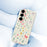 For Samsung Galaxy A56 5G Case Floral Bow Pattern Printing Straight Edge TPU Phone Back Cover - Beige - 5
